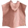 MIMUSELINA Poncho Mare Bambino in Mussola 100% Cotone | Asciuga Senza Strofinare | Accappatoio Neonato Leggero e Assorbente | Uso Quotidiano, Bagno, Mare e Piscina | Prodotto in Spagna | Waffle Rosa