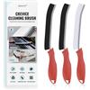 SXhyf Rifugio di pulizia - pennello per la pulizia della fessura setole dura, spazzola per pulizia di gap multifunzionale, strumenti di pulizia per uso domestico, casa, cucina, bagno (Rosso)
