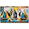 Giallobus - Quadro - 68 - Barche a Vela - Tela Canvas Telaio Standard - 140x80 - Pronto da Appendere - Quadri Moderni per la casa