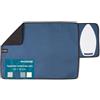 Encasa XO Grande Tappetino da Stiro (70x50 cm) con Riposaferro in Silicone Antiscivolo, Imbottitura 3mm. Coperta Portatile Resistente al Calore per Tavolo - Cobalto