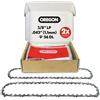 Oregon Confezione da 2 Catene per Motosega con Passo LP da 3/8", Calibro .043" (1,1 mm) Adatti a Barra da 16" (40 cm), con 56 Maglie di Trasmissione, Compatibile con Makita, Husqvarna e altro ancora