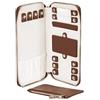 Purelei® Custodia da viaggio per gioielli con piccola borsa inclusa - Borsa per gioielli per chi è sempre in movimento - Conserva in sicurezza collane, anelli, orecchini e bracciali - In pelle