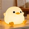 Amaredom DoDo Luce Notturna per Bambini, Lampada Notturna in Silicone Dimmerabile, Lampada da Comodino a LED Ricaricabile con timer di 20 Minuti e Controllo a Sfioramento per Bambini, Ragazze, Donne