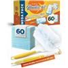 FixedNow 60 Panni Catturapolvere XXL per Swiffer Duster - Kit Starter Piumini Swiffer con Manico & Impugnatura - Ricariche Swiffer Duster, Panni di Ricambio Cattura Polvere per Casa & Auto