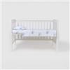 TRAMAS+ Set di Lenzuola per Culla e Miniculla, Lenzuola 100% Cotone Super Morbido per Bebè, Tessili per Cameretta 3 Pezzi con Disegni Allegri - Culla - 60x120 cm, Caballitos