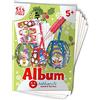 Sabbiarelli Sand-it For Fun - Album Lanterne di Natale degli Gnomi 3D - 5 Cartoncini Adesivi A5 per Sand Art per Creare 3 Addobbi | SABBIA COLORATA NON INCLUSA | Lavoretti per Bambini 5-12 anni