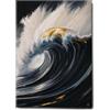Giallobus - Quadro - 31 - La grande onda d'oro - Tela Canvas Telaio Standard - 70x100 - Pronto da appendere - Quadri moderni per la casa
