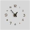 Giallobus - Orologio da Parete Adesivo Grande Float - Typos - Legno Mdf - Float ⌀ 60/80/110cm - 13 - Oak - Orologio da parete moderno - Numeri adesivi 3d - Diametro variabile 60/80/100cm