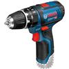 Bosch Professional 12V System Trapano-Avvitatore con Percussione a Batteria Gsb 12V-15, Batteria e Caricabatteria Non Include, in Scatola di Cartone