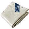 Tecplast Telo PVC Impermeabile 2,5x3,5 m Bianco Crema - Garantia de 5 anni TECPLAST - LP506MU - Telone PVC occhiellato - Resistenza Anti-UV
