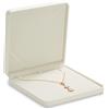Oirlv Bianco Velluto Grande Set Scatola Collana,Scatola Gioielli,Portagioie,San Valentino,Compleanno,Espositore per Gioielli