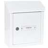 ARREGUI V4091 Cassetta Postale in Acciaio per Porte o Cancelli Interni, Cassetta Postale 23x4 cm, Taglia S (DIN A5), Anticorrosivo, bianco
