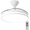 Kemoribe Ventilatore da Soffitto con Illuminazione 106 cm, Ventilatore da Soffitto Luce a LED e Telecomando 6 Velocità, Illuminazione LED Dimmerabile, motore DC silenzioso