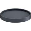 IMJ-Global Sottovaso Tondo Ø29 Bordo per Trattenere l'Acqua con Ruote 360° Design Moderno Colore Nero in Plastica