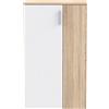 AVANTI TRENDSTORE - Finlei - Scarpiera con 2 ante e 4 ripiani, disponibile in diversi colorazioni. Dimensioni: LAP 68,9x120,4x34,1 cm (quercia sonoma/bianco)
