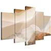 murando - Quadro Astratto 100x50 cm 5 Pezzi - Stampa su Tela Strutturata - Quadri Componibili Moderni Grandi Soggiorno - Pannelli Decorativi per Pareti Decorazioni da Parete a-A-10487-b-a