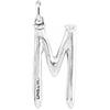 Uno de 50 UNOde50 Ciondolo placcato argento Sterling a forma di lettera M