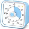 InfPokid Timer visivo con funzione di pausa per bambini e adulti, 60 Minuti Conto alla Rovescia Silenzioso di Gestione, produttività per studio, lezioni, cucina, gestione del tempo per ADHD (Blu)
