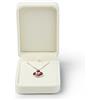 Oirlv Bianco Scatola per Collana Velluto,Scatola Ciondolo,Cofanetto per Collana Per San Valentino,Anniversario