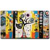 Giallobus - Quadro - 79 - Albero di Città - Tela Canvas Telaio Standard - 100x60 - Pronto da Appendere - Quadri Moderni per la casa