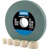 Draper Mola da banco da 150 mm x 20 mm, affilatrice per utensili TCT grana 120, 5 anelli di riduzione, taglio a secco, foro da 31,75 mm, 99568