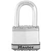 MASTER LOCK Lucchetto ad Alta Sicurezza [Chiave] [Acciaio Laminato] [Esterno] [Archetto M] M5EURDLF - Ideale per Portali, Garage,Medium Archetto, Sconto