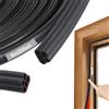 Cozary Guarnizione Porta Finestra Autoadesiva 10mm x 7.5mm, Nastro di Tenuta in Gomma per Porta d'Ingresso e Finestre, Antispifferi, Fonoassorbente, Impermeabile, Antipolvere(6 M, Nero)