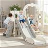 MAMIZO Scivolo per Bambini, Toddler Climber Swing Set, 5 in 1 Parco Giochi, con Altalena, Scivolo, Scala da Arrampicata, Telescopio, Deposito, Set di Giochi per Interni all'aperto, Scivolo Indipendente