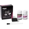 Kaps Tinta Super Color + Preparatore (25 ml ognuno), Colorante Professionale per Pelle Naturale, Tela, Ecopelle, Nutre e Ripara le Scarpe in Pelle (141 - Lontra)