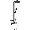Ideal Standard Ceraflow Alu+ Colonna doccia, Realizzato con l'100% di alluminio riciclato, doccia a risparmio idrico con getti variabili e protezione antiscottatura - Nero Opaco (356x501x1113 mm)