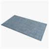Comart - Tappeto Cucina Trama - 50x80 cm - Antiscivolo - Assorbente - Facile da Pulire - Passatoia in Poliestere Intrecciato - Resistente - Moderno - Runner per Corridoio e Entrata - Blu