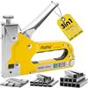 Rapid NUNU Pistola Sparapunti 3 in 1 per Lavori su Legno, Tappezzeria, Tappeti e Cavi, con Potenza Regolabile e Design Ergonomico, include 3.000 Punti Metallici e Borchie