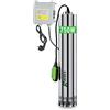 Ribimex Pompa Sommersa per Pozzi 4 Turbine, Acque Chiare, 750W, Portata 8000L/h, Immersione Max 15 m, Prevalenza 43 m, in Acciaio Inox, Ideale per Pozzi, Cisterne e Serbatoi - PRPVC751/43F