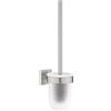 GROHE QUICKFIX Start Cube, Porta scopino completo, Installazione a vite o con colla, Super Steel, 40977DC0