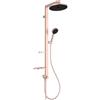 Ideal Standard Ceratwist Alu+ Colonna doccia, Realizzata con l'100% di alluminio riciclato, doccia a risparmio idrico con tipi di getto variabili - Rosé (338x501x1104 mm)