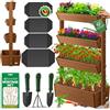 KESSER® Fioriera Verticale Premium - Cassetta per i Fiori - vasi per Fiori e Piante - fioriera per Letti di Verdura ed Erbe aromatiche - orto Verticale - Giardino Verticale