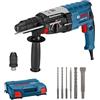 Bosch Professional Martello Perforatore Gbh 2-28 F (Motore da 880 Watt, Ø Foro Max. Nel Calcestruzzo: 28 Mm, Incl. Set per Foratura e Scalpellatura da 6 Pz, Sds Plus, L-Case) - Amazon Exclusive Set