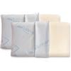 Baldiflex, Coppia Cuscini 100% Memory Saponetta, Rivestimento Maxicool, 40x70 Alto 12 cm, Ergonomico, Sfoderabile