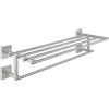 GROHE QUICKFIX Start Cube, Porta salviette multiplo, Installazione a vite, Super Steel, 41099001