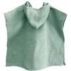 MIMUSELINA Poncho Mare Bambino in Mussola 100% Cotone | Asciuga Senza Strofinare | Accappatoio Neonato Leggero e Assorbente | Uso Quotidiano, Bagno, Mare e Piscina | Prodotto in Spagna | Waffle Menta