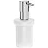 GROHE QuickFix Start, Dispenser sapone di ricambio, Vetro e Metallo, dimensioni 157 x 92 mm, Cromo, 41188000