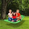 RELAX4LIFE Altalena a Nido Ovale da Giardino, Corde Regolabili, Sedia Sospesa Multiuso per Bambini e Adulti, Carico 120/150/300 kg (150x80x180cm,150kg, Verde)