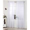WOLTU Tenda Trasparente per Finestra Camera da Letto Tenda Decorativa in Voile Leggero 1 Pannello 140x145cm Bianca