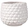 Bloomingville Pinecone, vaso da fiori decorativo per interni, stile retrò, creativo, S (9,5 cm ø), bianco, ceramica