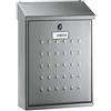 ARREGUI Premium E5607 Cassetta Postale Individuale in Acciaio Inossidabile, Cassetta della Posta da Parete, Dimensione M (DIN A4 e Riviste), Facile da Montare, Inox
