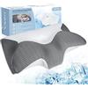 HOMCA Cuscino Ortopedico Ergonomico Memory Foam per Dormire,Guanciale Ergonomico Supporto Morbido, Con federe traspiranti,per Dolore alla Spalla Cuscino di Sostegno del Collo,60 * 35 * 8/12cm