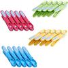 culiclean Mollette per Bucato - 20 Pezzi - Design Fiore - Mollette Panni Resistenti - Antisegno per Bucato - Colori Assortiti - blu-giallo-verde-rosa