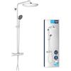 Grohe Vitalio System 310 Sistema Doccia con Miscelatore Termostatico, Con blocco sicurezza a 38°, Installazione veloce, 26400001