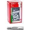 Fischer 50 Tasselli Universali UX 8x50 R per Muro Pieno, Mattone Forato, Cartongesso, per Installazione e Fissaggio Mobili, Armadietti, Lampade, Staffe TV, 71543