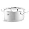 Fissler Original,Profi Collection Pentola per arrosti in acciaio innox 4.6 L, 24 cm, con coperchio in metallo, adatta per fornelli a induzione
